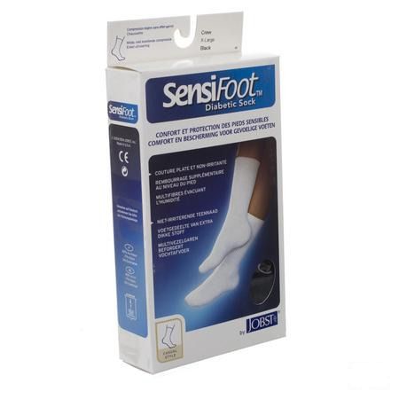 Sensifoot Sok Diabetische Voet Zwart 1p Xl 77148