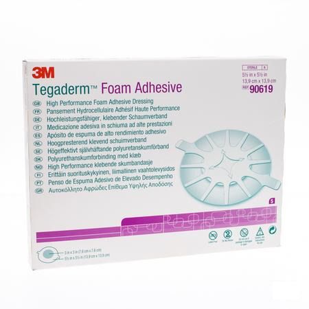 Tegaderm Foam Dressing Adhesive 13,97x13,97cm 5 90619  -  3M